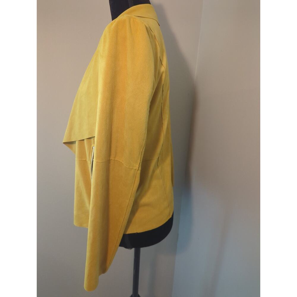 Bagatelle Yellow Open Drape Front Long Sleeve Top… - image 4